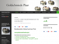Screenshot des Blogs Goldschmiede Plaar