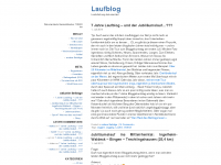 Screenshot des Blogs Laufblog