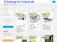 Screenshot des Blogs Erholung im Urlaub