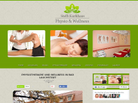 Screenshot des Blogs Wellness und Physiotherapie Steffi Fiedler
