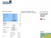 Screenshot des Blogs Wetterstation Odendorf