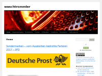 Screenshot des Blogs waschtrommler