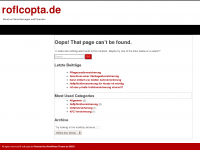 Screenshot des Blogs Roflcopta Blog
