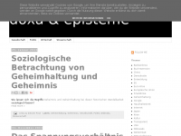 Screenshot des Blogs doxa & episteme