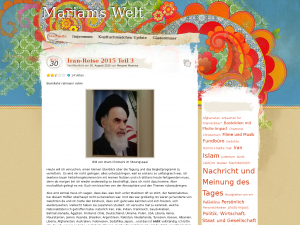 Screenshot des Blogs Meryems Welt