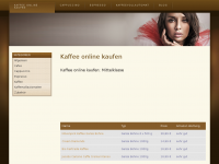 Screenshot des Blogs Der Kaffeehändler