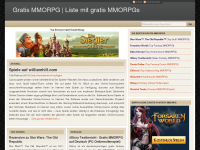 Screenshot des Blogs Gratis Onlinerollenspiele (auf deutsch)