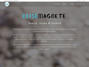 Screenshot des Blogs Reisemagnete