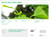 Screenshot des Blogs Rette sich wer kann!