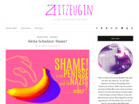 Screenshot des Blogs Zeitzeugin