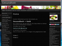 Screenshot des Blogs Gesundheit unser höchstes Gut