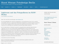 Screenshot des Blogs Horst Werner Fotodesign