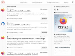 Screenshot des Blogs soeren-hentzschel.at – Aktuelles zu Mozilla & mehr
