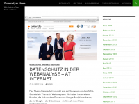 Screenshot des Blogs Webanalyse und SEO News