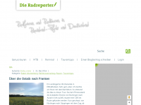 Screenshot des Blogs Die Radreporter