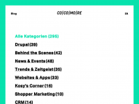 Screenshot des Blogs Der Cocomore Drupal Blog
