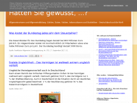 Screenshot des Blogs Hätten Sie gewusst, …?