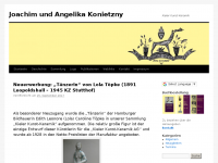 Screenshot des Blogs Joachim und Angelika Konietzny