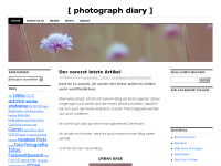 Screenshot des Blogs photograph diary