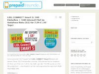 Screenshot des Blogs prepaidfreunde.de