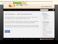 Screenshot des Blogs mn::projects – webentwicklung