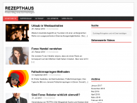 Screenshot des Blogs Das Rezepthaus