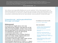 Screenshot des Blogs Wirksam oder unwirksam?