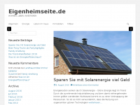 Screenshot des Blogs Eigenheimseite