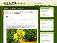 Screenshot des Blogs Natürlich! Wildkräuter