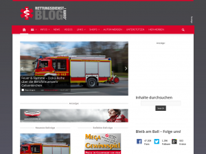 Screenshot des Blogs Rettungsdienst-Blog