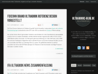 Screenshot des Blogs Ultrabooks Blog