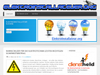 Screenshot des Blogs elektroinstallateur.org