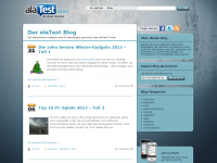 Screenshot des Blogs alaTest Blog