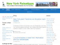Screenshot des Blogs New York Reisetipps Blog