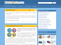 Screenshot des Blogs Kinderknete