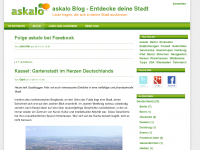 Screenshot des Blogs askalo Blog – Tipps und Empfehlungen zu Städten