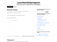 Screenshot des Blogs Leuchtende Synapsen