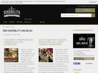 Screenshot des Blogs Der Gin-Blog