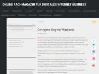 Screenshot des Blogs Der Blog für das Internet