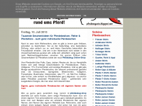 Screenshot des Blogs Pferd & Pferdefreunde – Das Online-Magazin rund ums Pferd