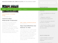 Screenshot des Blogs Wohnen im Alter News
