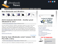 Screenshot des Blogs Ultrabook-Info