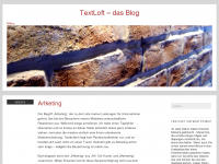 Screenshot des Blogs TextLoft – das Blog