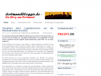 Screenshot des Blogs dortmunderblogger.de – Ein Blog aus Dortmund