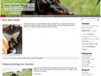 Screenshot des Blogs Das Dackel Blog