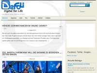 Screenshot des Blogs Defoli Blog für Fakten, Geüchte und mehr