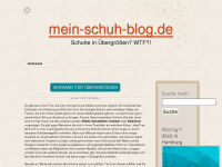 Screenshot des Blogs Mein Schuh Blog
