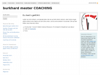 Screenshot des Blogs burkhard mester COACHING