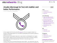 Screenshot des Blogs vio:networks Corporate Blog