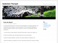 Screenshot des Blogs Gedanken Therapie